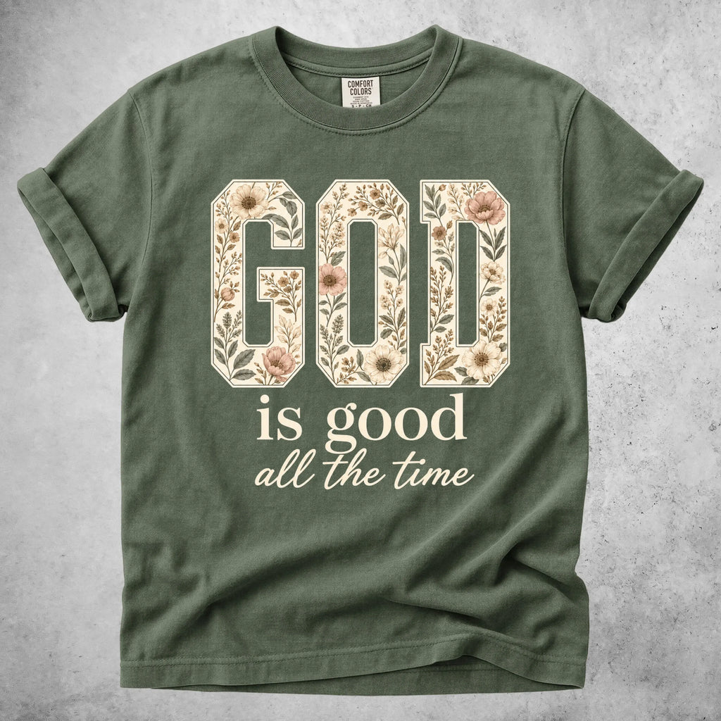 Printify T-Shirt Moss / S GOD is Good