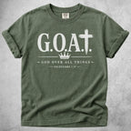 Printify T-Shirt Moss / S God Over All T-Shirt