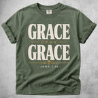 Printify T-Shirt Moss / S Grace Upon Grace T-Shirt