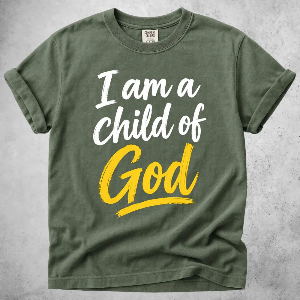 Printify T-Shirt Moss / S I Am a Child of God T-Shirt