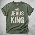 Printify T-Shirt Moss / S Jesus Is King
