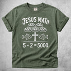 Printify T-Shirt Moss / S JESUS MATH - T-Shirt