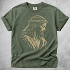 Printify T-Shirt Moss / S Jesus Sketch T-Shirt