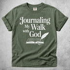 Printify T-Shirt Moss / S Journaling My Walk with God T-Shirt