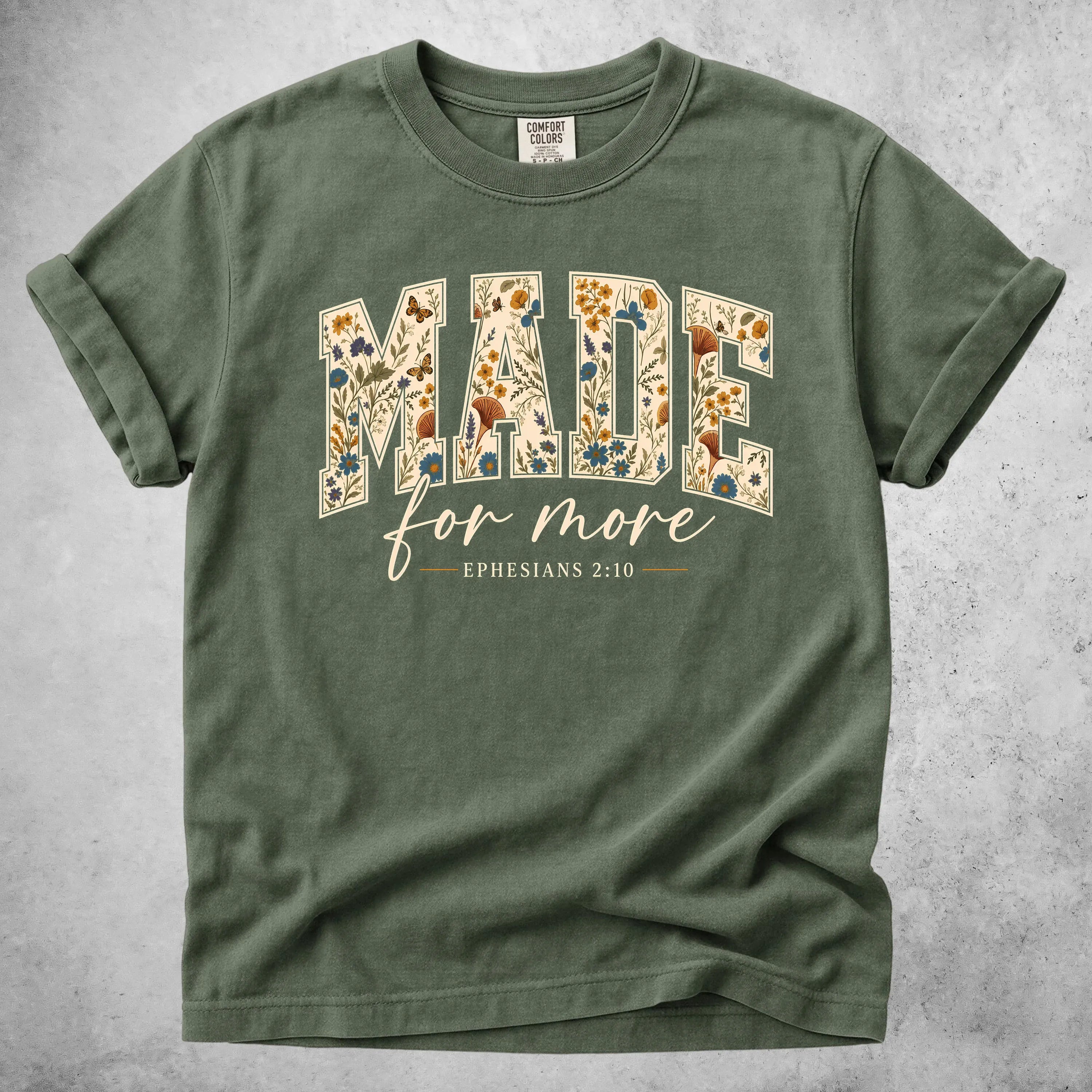 Printify T-Shirt Moss / S Made for more - T-Shirt