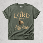 Printify T-Shirt Moss / S The Lord Is My Shepherd