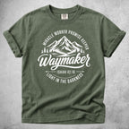 Printify T-Shirt Moss / S Waymaker Isaiah 42:16 Mountain