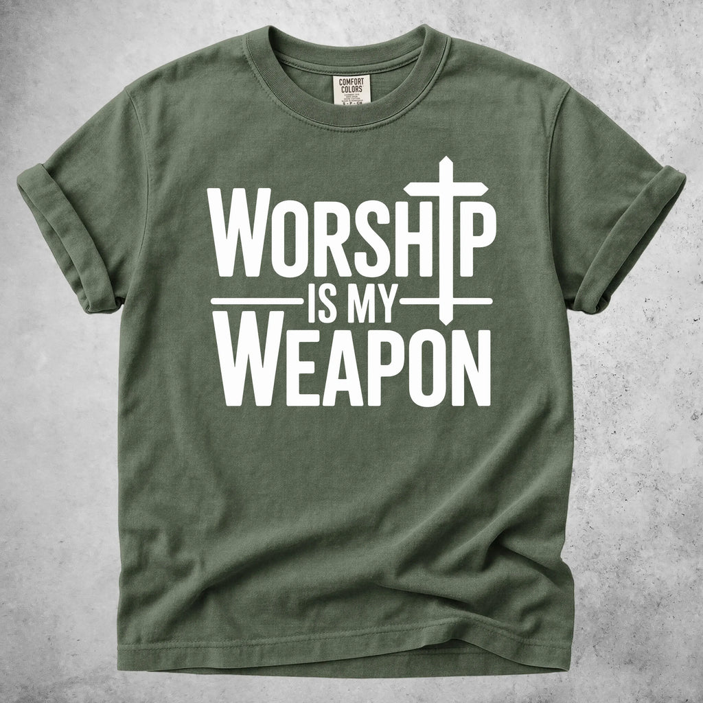 Printify T-Shirt Moss / S WORSHIP - T-Shirt