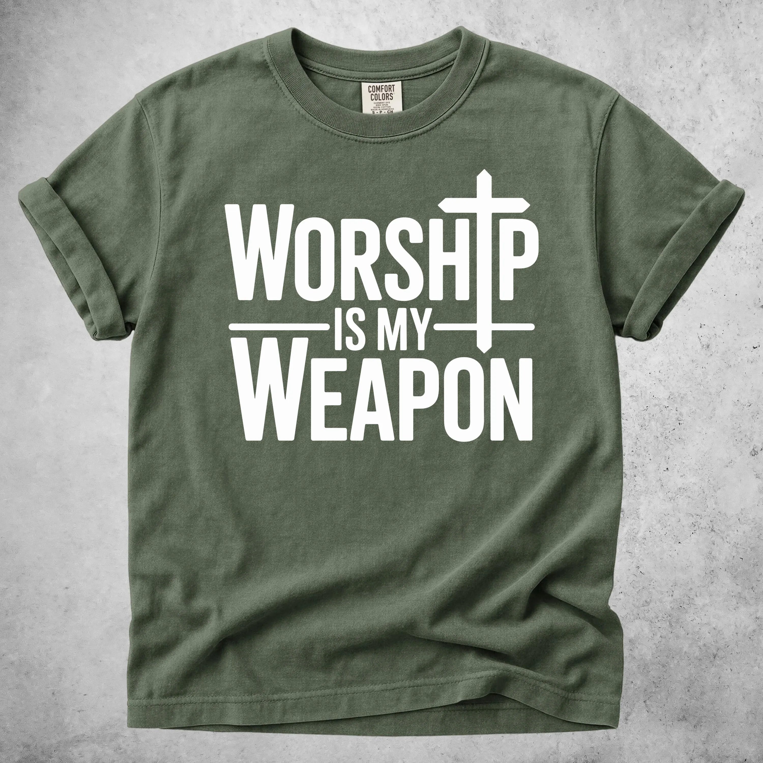 Printify T-Shirt Moss / S WORSHIP - T-Shirt