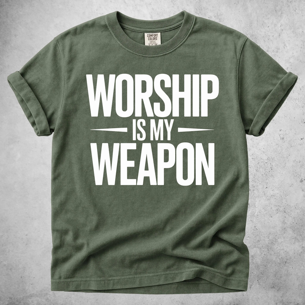 Printify T-Shirt Moss / S WORSHIP - T-Shirt