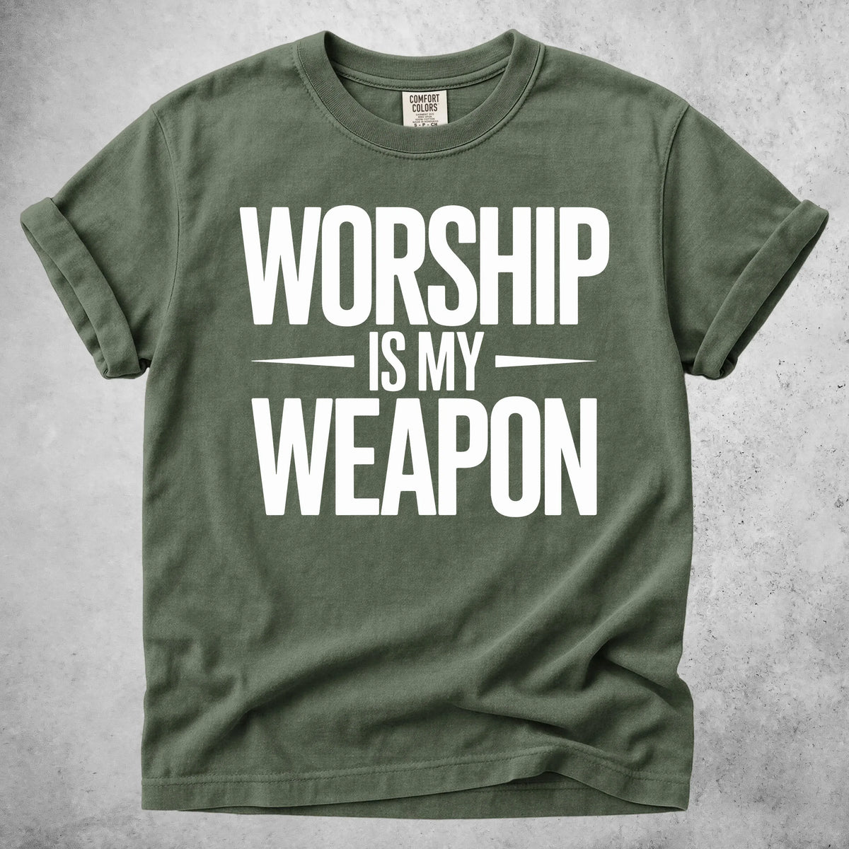 Printify T-Shirt Moss / S WORSHIP - T-Shirt