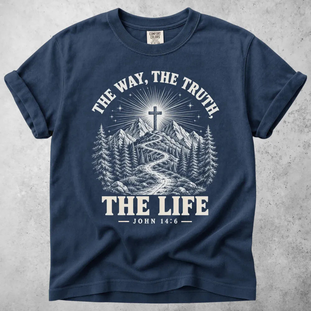 Printify T-Shirt Navy / M The Way T-Shirt
