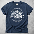 Printify T-Shirt Navy / M Waymaker Isaiah 42:16 Mountain