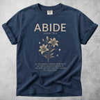 Printify T-Shirt Navy / S ABIDE John 15:4