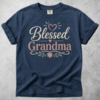 Printify T-Shirt Navy / S Blessed Grandma T-Shirt