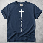 Printify T-Shirt Navy / S Faith Over Fear T-Shirt
