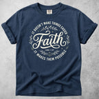 Printify T-Shirt Navy / S Faith T-Shirt
