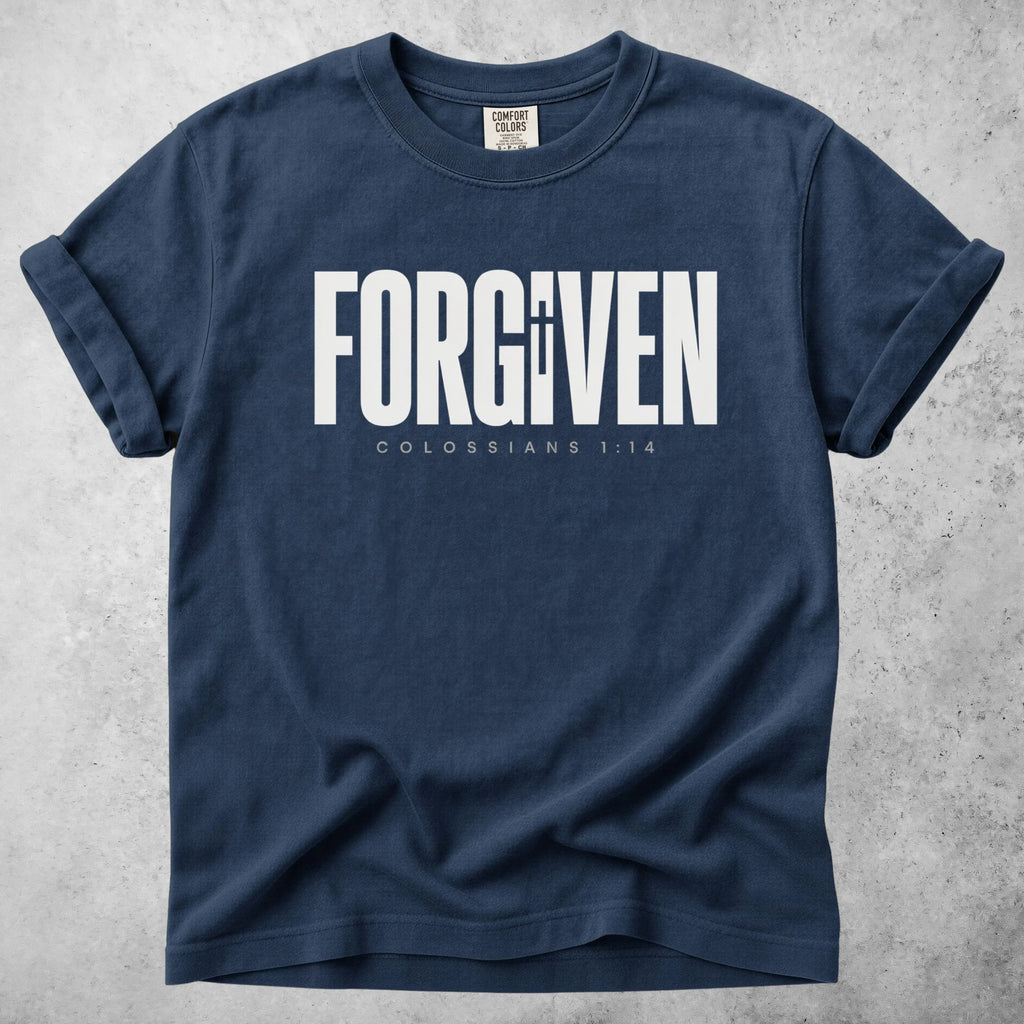 Printify T-Shirt Navy / S FORGIVEN - T-Shirt