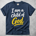 Printify T-Shirt Navy / S I Am a Child of God T-Shirt