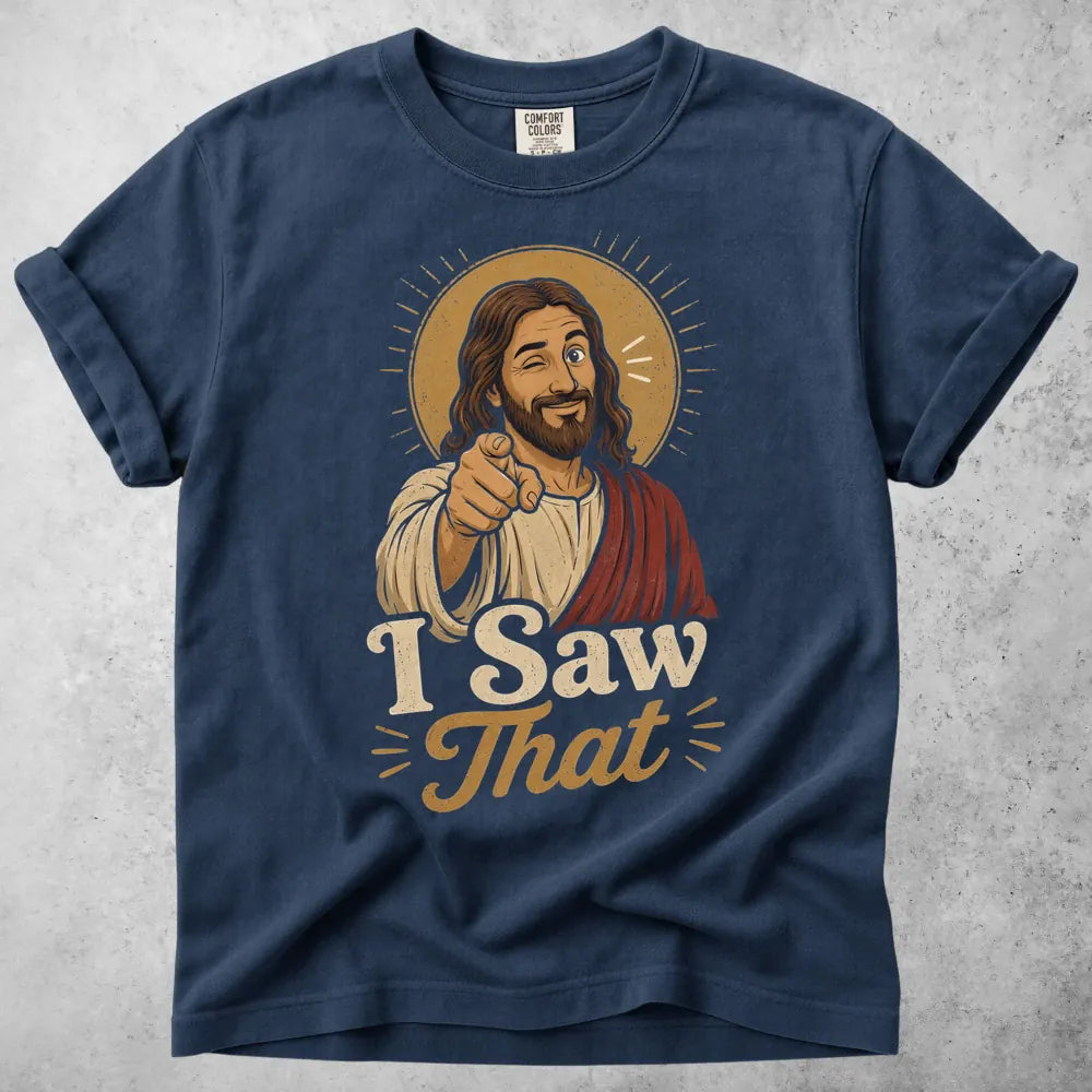 Printify T-Shirt Navy / S i saw that funny meme T-Shirt