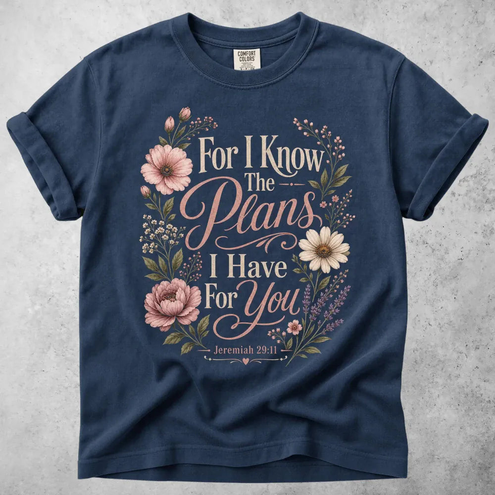 Printify T-Shirt Navy / S Jeremiah 29:11 T-Shirt