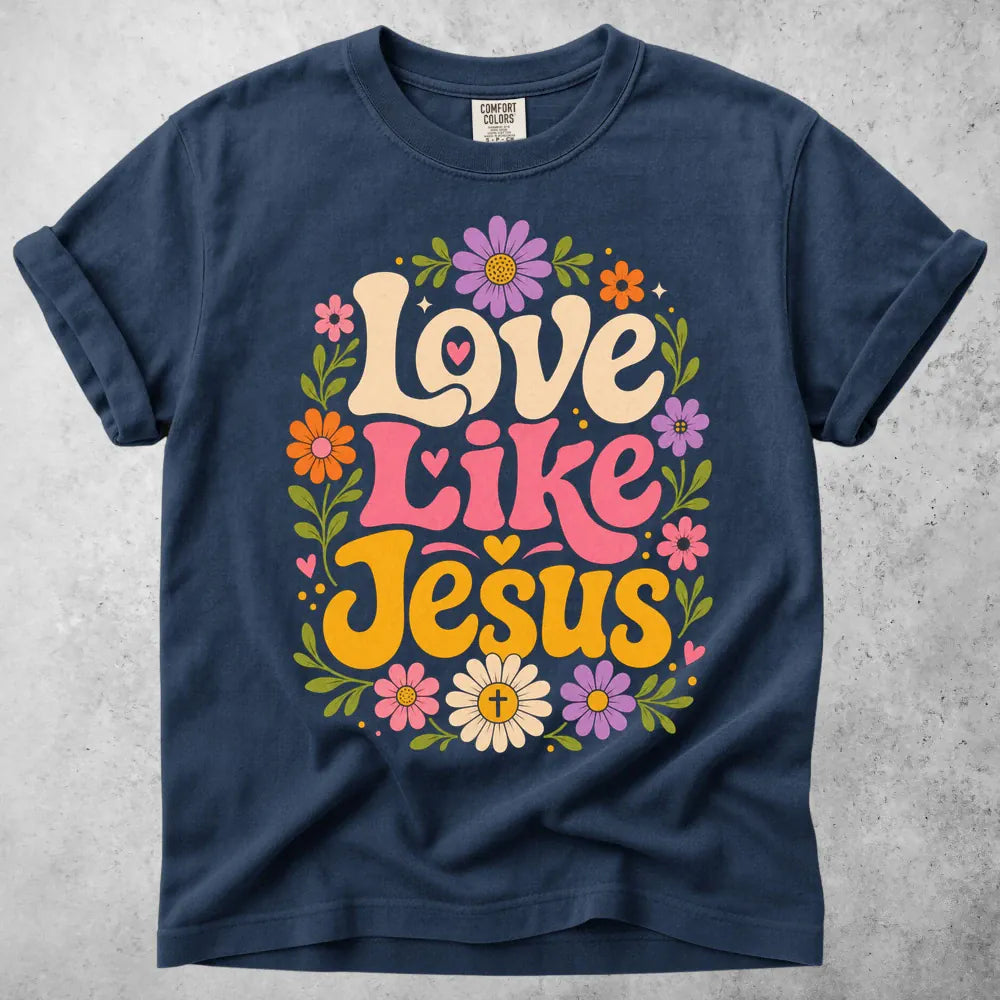 Printify T-Shirt Navy / S Love Like Jesus T-Shirt