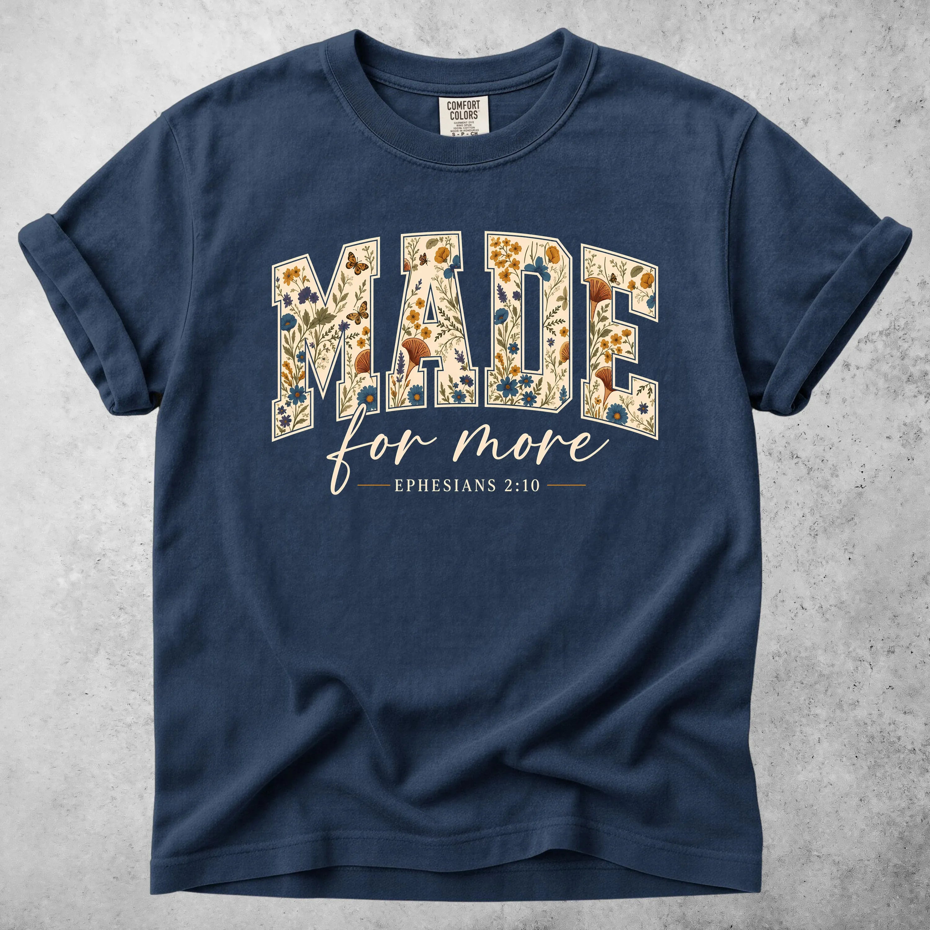 Printify T-Shirt Navy / S Made for more - T-Shirt