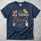Printify T-Shirt Navy / S Philippians 4-13 T-Shirt