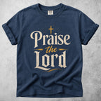 Printify T-Shirt Navy / S Praise the Lord T-Shirt