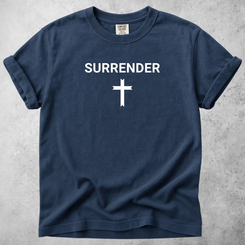 Printify T-Shirt Navy / S Surrender T-Shirt