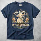 Printify T-Shirt Navy / S THE LORD IS MY SHEPHERD - T-Shirt
