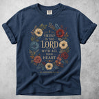 Printify T-Shirt Navy / S TRUST IN THE LORD - T-Shirt