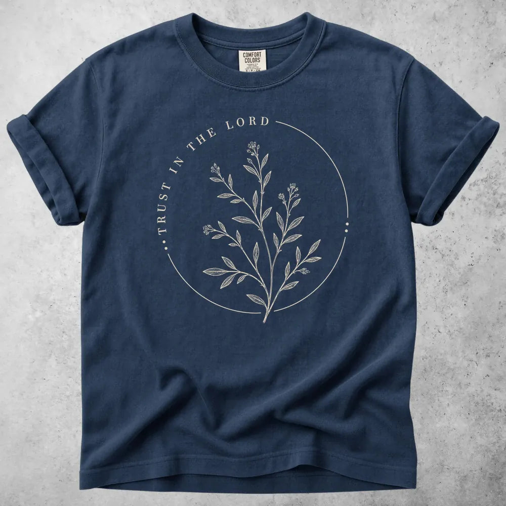 Printify T-Shirt Navy / S Trust in the Lord T-Shirt