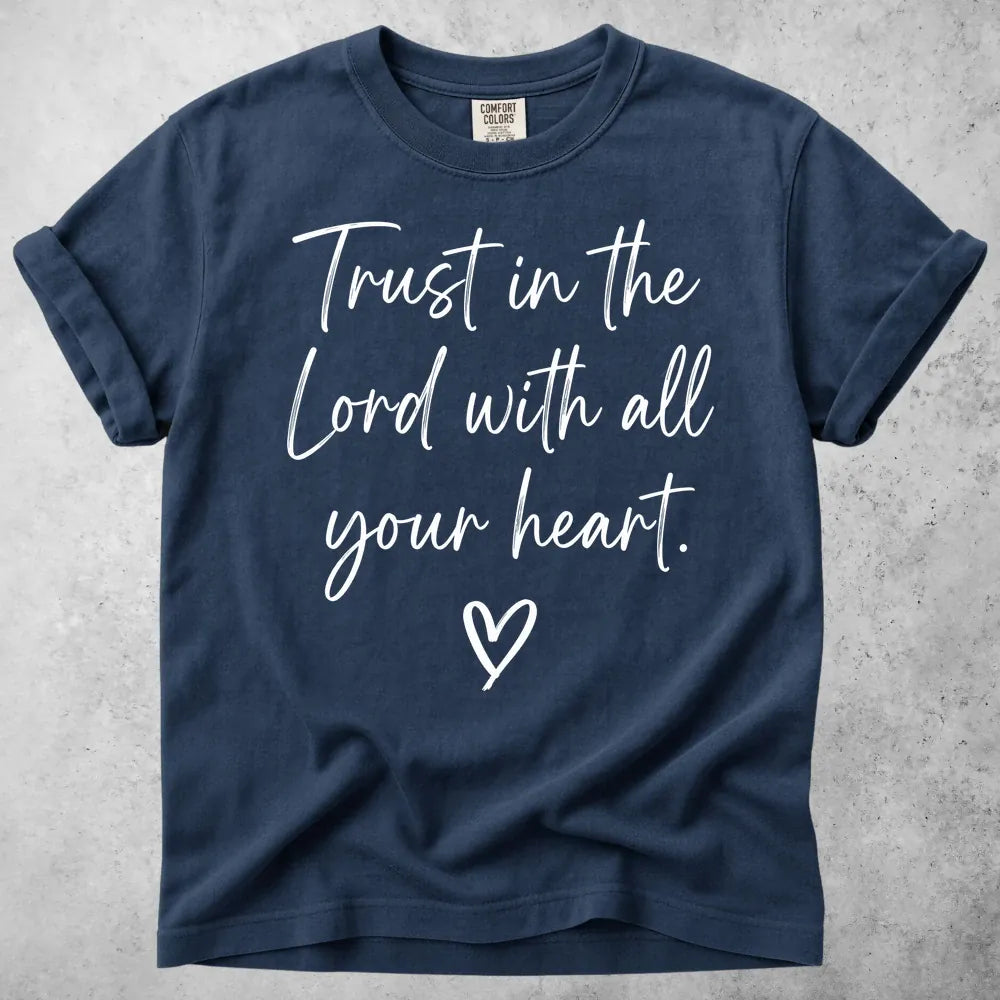 Printify T-Shirt Navy / S Trust in the Lord T-Shirt