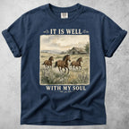 Printify T-Shirt Navy / S Well With Soul T-Shirt