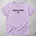 Printify T-Shirt Orchid / S JESUS SAVES T-Shirt