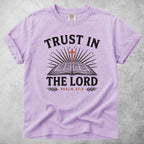 Printify T-Shirt Orchid / S trust in the lord psalm 37 5 christian faith bible T-Shirt