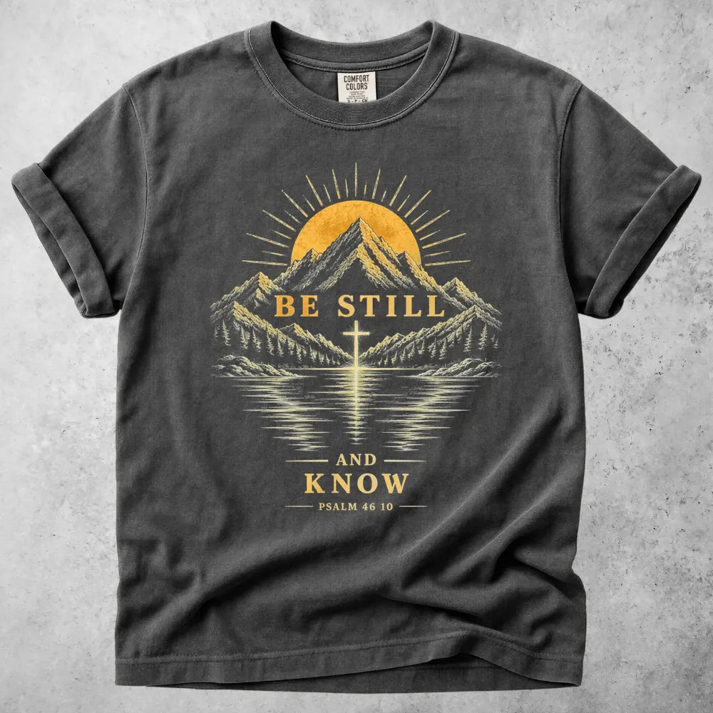 Printify T-Shirt Pepper / M Be Still - T-Shirt
