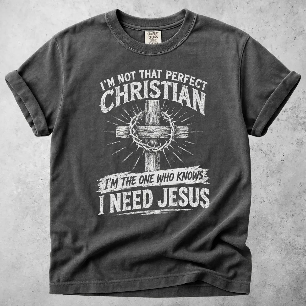 Printify T-Shirt Pepper / M I'm Not That Perfect Christian T-Shirt