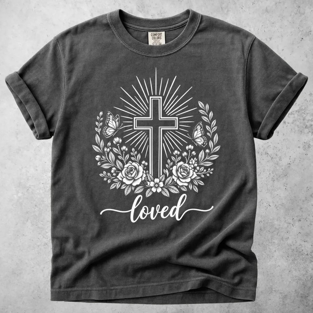 Printify T-Shirt Pepper / M Loved Christian T-Shirt