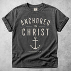Printify T-Shirt Pepper / S ANCHORED IN CHRIST - T-Shirt