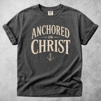 Printify T-Shirt Pepper / S ANCHORED IN CHRIST - T-Shirt
