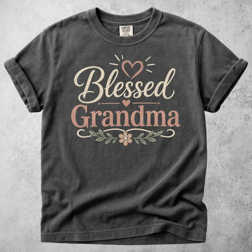 Printify T-Shirt Pepper / S Blessed Grandma T-Shirt