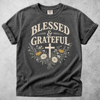 Printify T-Shirt Pepper / S Blessed & Grateful T-Shirt