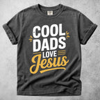 Printify T-Shirt Pepper / S Cool Dads Love Jesus