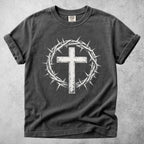 Printify T-Shirt Pepper / S crown of thorns cross christian faith T-Shirt