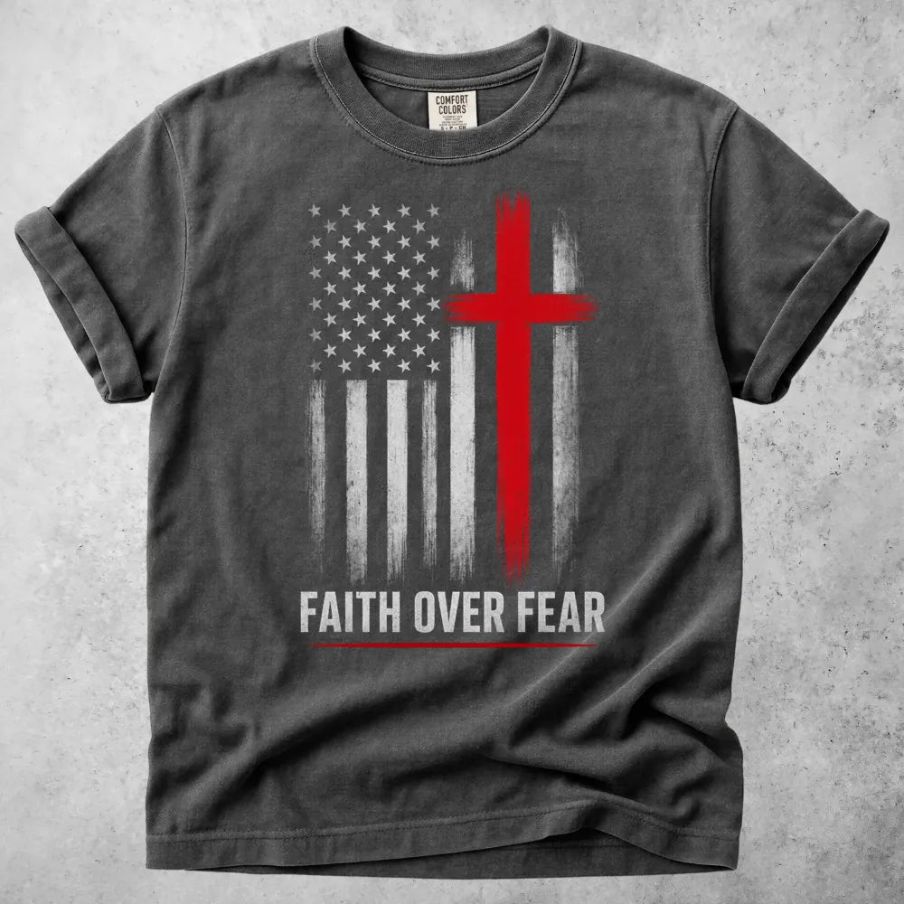 Printify T-Shirt Pepper / S Faith Over Fear T-Shirt
