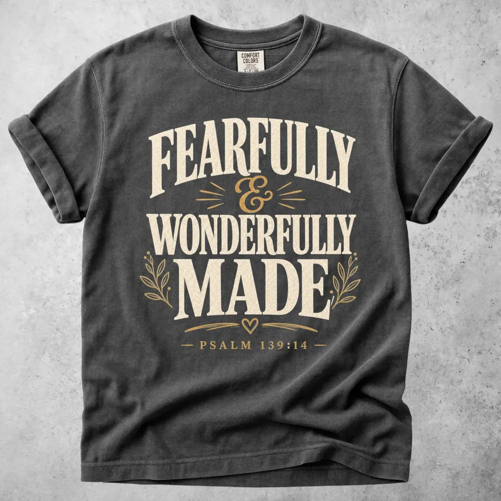 Printify T-Shirt Pepper / S Fearfully and Wonderfully T-Shirt