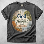 Printify T-Shirt Pepper / S God Is Faithful in All Seasons T-Shirt