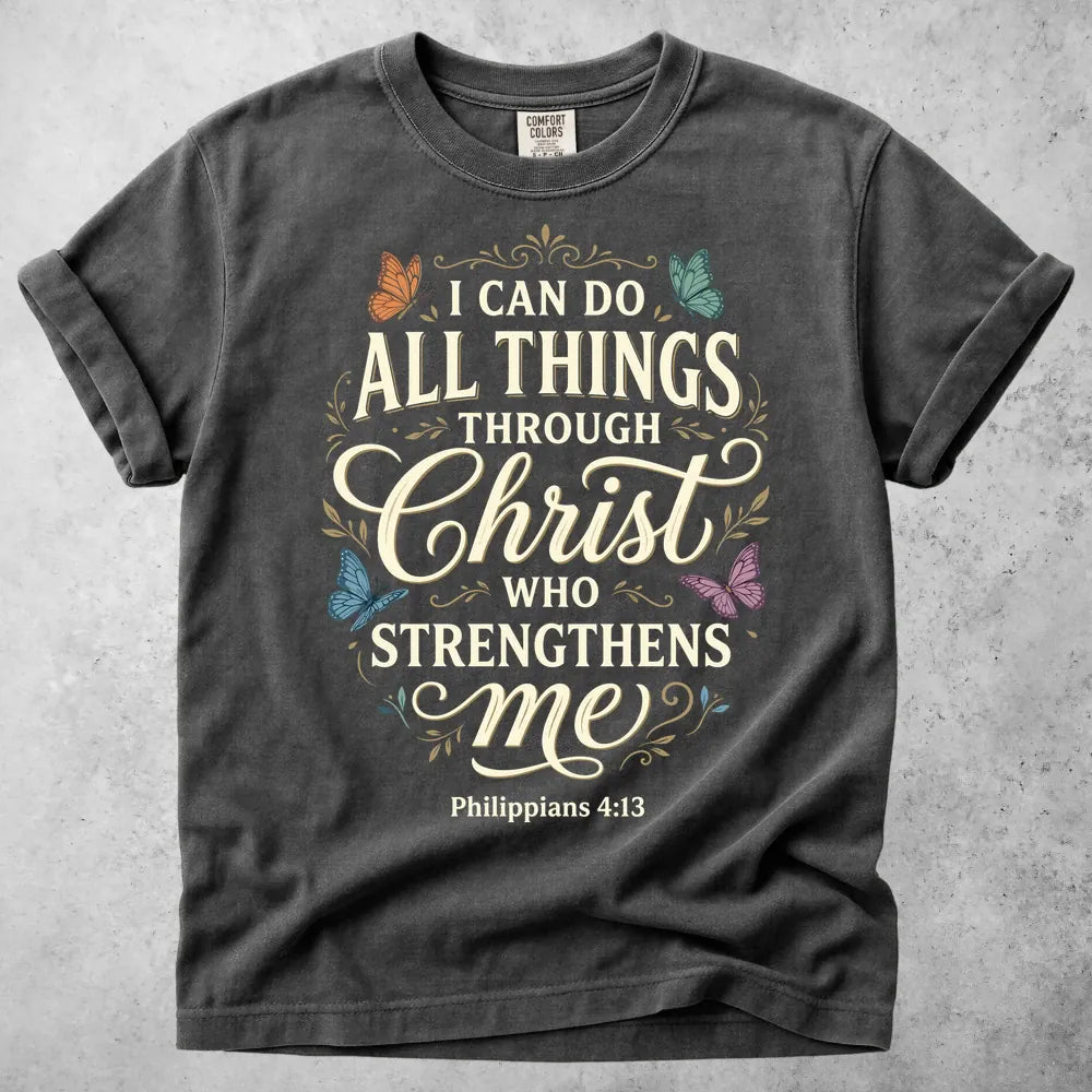 Printify T-Shirt Pepper / S I Can Do All Things Through Christ T-Shirt